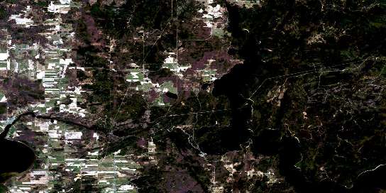Air photo: Angliers Satellite Image map 031M11 at 1:50,000 Scale