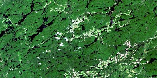 Lac Yser Satellite Map 031N15 at 1:50,000 scale - National Topographic System of Canada (NTS) - Orthophoto