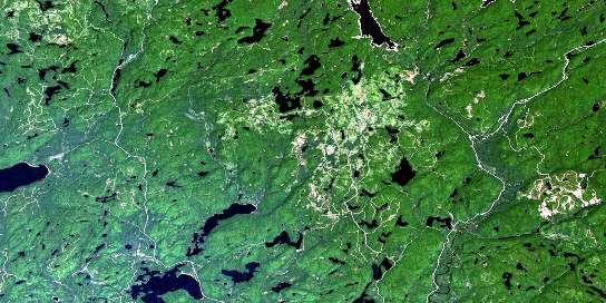 Air photo: Lac Dieppe Satellite Image map 031O03 at 1:50,000 Scale