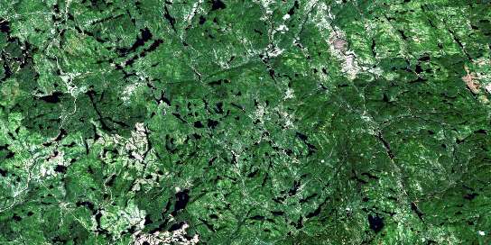 Air photo: Riviere Cabeloga Satellite Image map 032A06 at 1:50,000 Scale