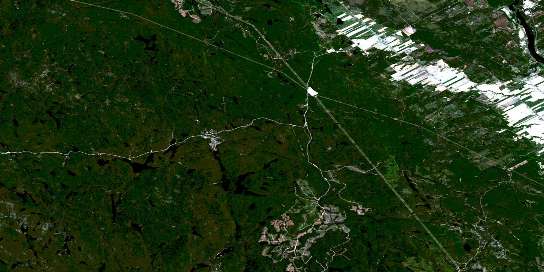 Notre-Dame-De-La-Dore Satellite Map 032A10 at 1:50,000 scale - National Topographic System of Canada (NTS) - Orthophoto
