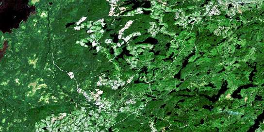 Riviere Delestre Satellite Map 032C10 at 1:50,000 scale - National Topographic System of Canada (NTS) - Orthophoto