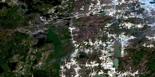 Air photo: Rouyn Satellite Image map 032D03 at 1:50,000 Scale