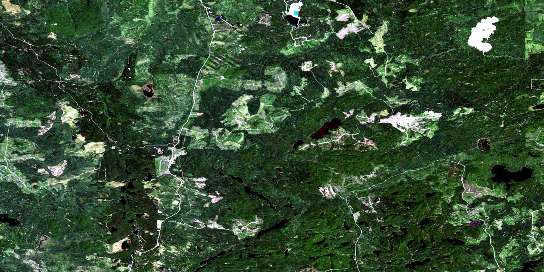 Air photo: Magusi River Satellite Image map 032D05 at 1:50,000 Scale