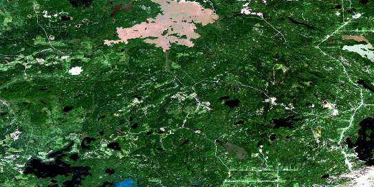 Riviere Kanasuta Satellite Map 032D06 at 1:50,000 scale - National Topographic System of Canada (NTS) - Orthophoto