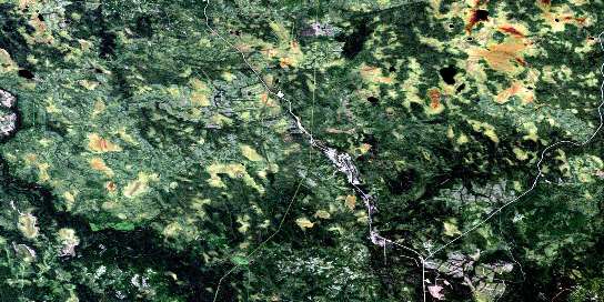 Air photo: Ruisseau Orfroy Satellite Image map 032E06 at 1:50,000 Scale