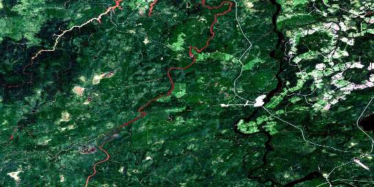 Passage Du Granite Satellite Map 032F03 at 1:50,000 scale - National Topographic System of Canada (NTS) - Orthophoto