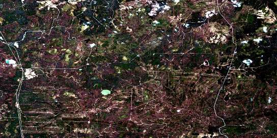 Air photo: Riviere Coigny Satellite Image map 032F04 at 1:50,000 Scale