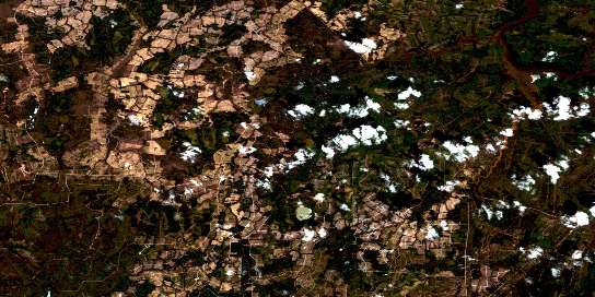 Riviere Des Indiens Satellite Map 032F05 at 1:50,000 scale - National Topographic System of Canada (NTS) - Orthophoto