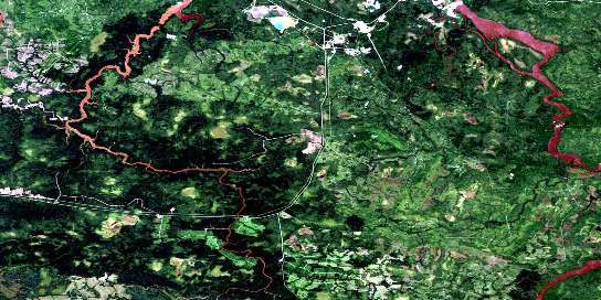 Air photo: Ile Bancroft Satellite Image map 032F12 at 1:50,000 Scale