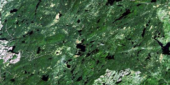 Lac Roy Satellite Map 032G02 at 1:50,000 scale - National Topographic System of Canada (NTS) - Orthophoto