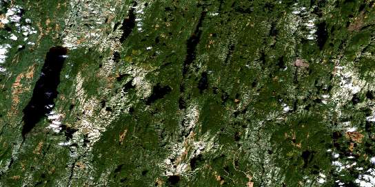 Lac De Vau Satellite Map 032I16 at 1:50,000 scale - National Topographic System of Canada (NTS) - Orthophoto