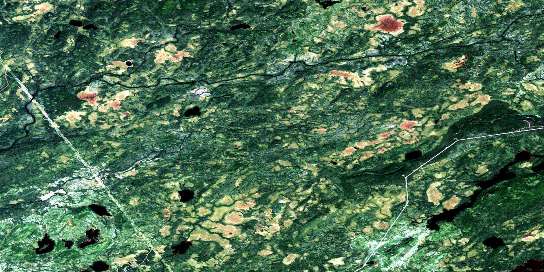 Air photo: Lac Claire Satellite Image map 032J02 at 1:50,000 Scale