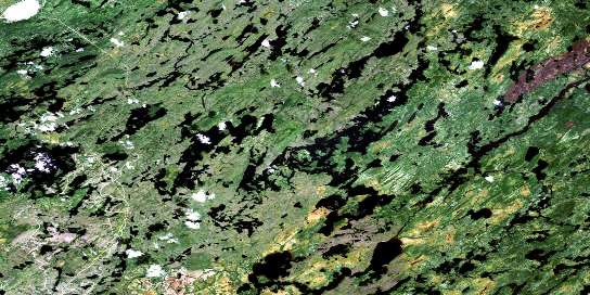 Air photo: Lac Bueil Satellite Image map 032J16 at 1:50,000 Scale