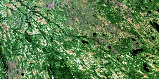 Air photo: Riviere Des Aulnes Satellite Image map 032L07 at 1:50,000 Scale