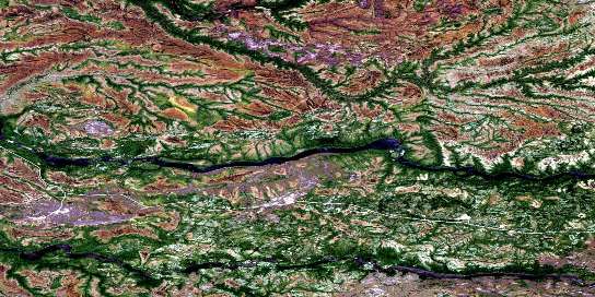 Air photo: Colline Jaray Satellite Image map 032M08 at 1:50,000 Scale