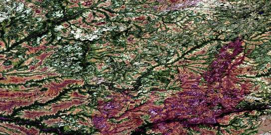 Air photo: Colline Pontax Satellite Image map 032M09 at 1:50,000 Scale