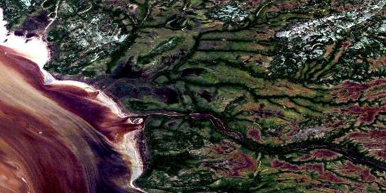 Air photo: Pointe Du Bois Brule Satellite Image map 032M10 at 1:50,000 Scale