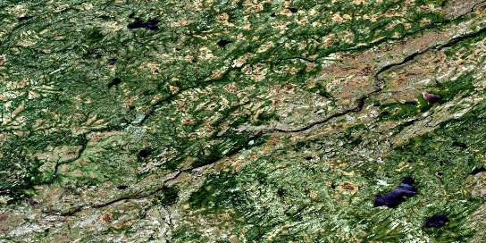  Satellite Map 032N12 at 1:50,000 scale - National Topographic System of Canada (NTS) - Orthophoto