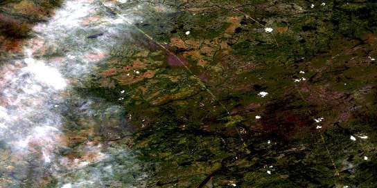 Air photo: Collines Lescar Satellite Image map 032N16 at 1:50,000 Scale