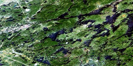 Lac Mesgouez Satellite Map 032O06 at 1:50,000 scale - National Topographic System of Canada (NTS) - Orthophoto