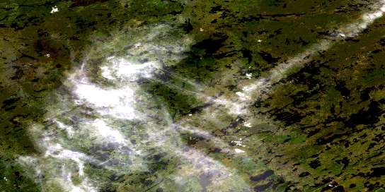 Lac Abigail Satellite Map 032O13 at 1:50,000 scale - National Topographic System of Canada (NTS) - Orthophoto