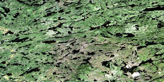 Lac Nasacauso Satellite Map 032O15 at 1:50,000 scale - National Topographic System of Canada (NTS) - Orthophoto