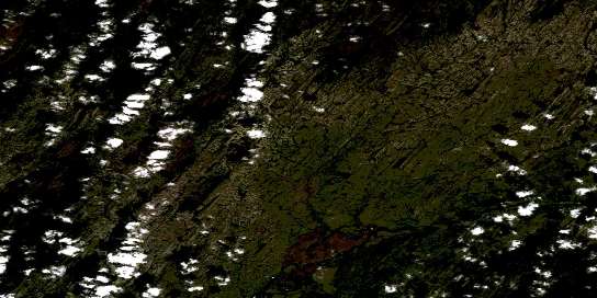 Riviere Temis Satellite Map 032P09 at 1:50,000 scale - National Topographic System of Canada (NTS) - Orthophoto