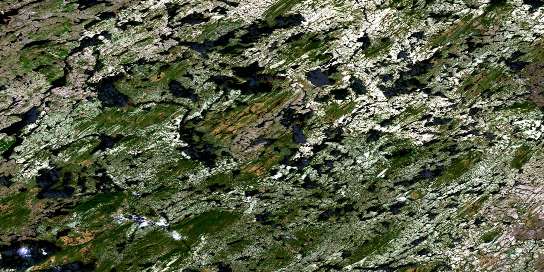 Lac Ochiltrie Satellite Map 033A10 at 1:50,000 scale - National Topographic System of Canada (NTS) - Orthophoto