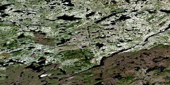 Air photo: Lac Boisseau Satellite Image map 033A14 at 1:50,000 Scale