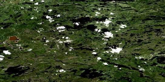Air photo: Lac Gladman Satellite Image map 033B12 at 1:50,000 Scale