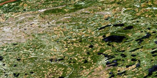 Riviere Miskimatao Satellite Map 033C03 at 1:50,000 scale - National Topographic System of Canada (NTS) - Orthophoto