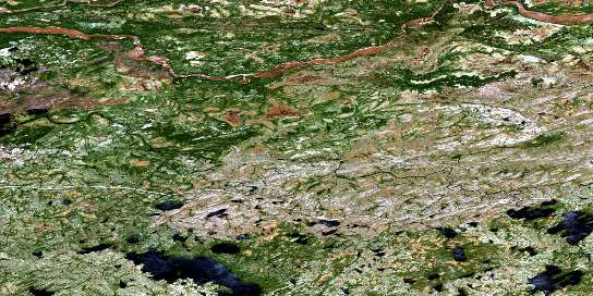 Air photo: Chute Talking Satellite Image map 033C04 at 1:50,000 Scale
