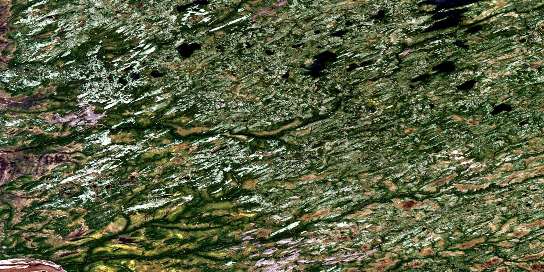 Riviere Conn Satellite Map 033D08 at 1:50,000 scale - National Topographic System of Canada (NTS) - Orthophoto