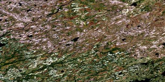  Satellite Map 033D09 at 1:50,000 scale - National Topographic System of Canada (NTS) - Orthophoto