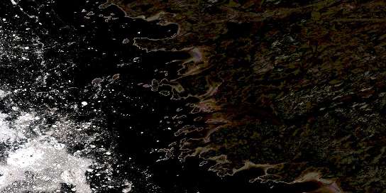 Air photo: Vieux-Comptoir Satellite Image map 033D10 at 1:50,000 Scale