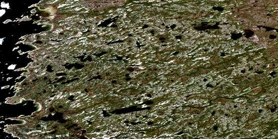 Air photo: Lac Paint-Hills Satellite Image map 033E02 at 1:50,000 Scale