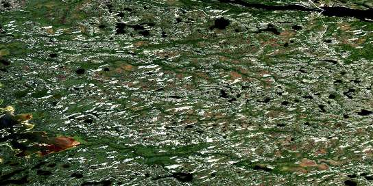 Riviere A La Truite Satellite Map 033E10 at 1:50,000 scale - National Topographic System of Canada (NTS) - Orthophoto