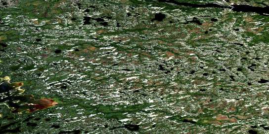 Riviere A La Truite Satellite Map 033E10 at 1:50,000 scale - National Topographic System of Canada (NTS) - Orthophoto