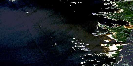 Air photo: Stromness Island Satellite Image map 033E14 at 1:50,000 Scale