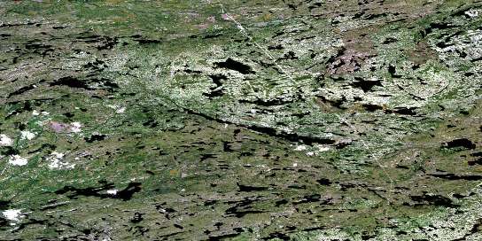 Lac Ewart Satellite Map 033G04 at 1:50,000 scale - National Topographic System of Canada (NTS) - Orthophoto