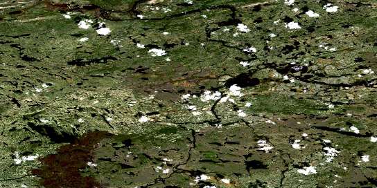 Air photo: Lac Brune Satellite Image map 033G07 at 1:50,000 Scale