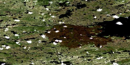 Lac De La Corvette Satellite Map 033G08 at 1:50,000 scale - National Topographic System of Canada (NTS) - Orthophoto