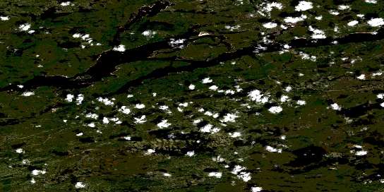 Air photo: Lac Magin Satellite Image map 033G09 at 1:50,000 Scale