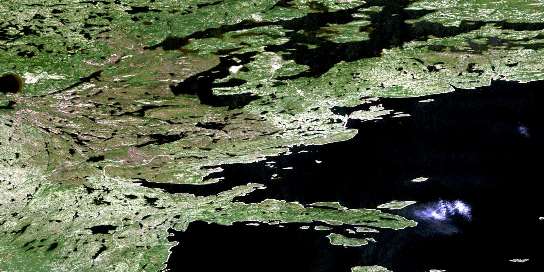 Air photo: Lac De La Montagne Du Pin Satellite Image map 033G13 at 1:50,000 Scale