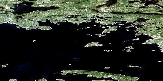 Air photo: Collines Doureau Satellite Image map 033G14 at 1:50,000 Scale
