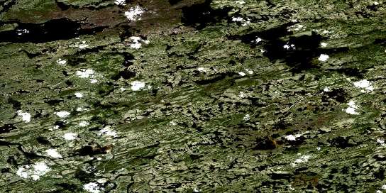 Lac Des Voeux Satellite Map 033H15 at 1:50,000 scale - National Topographic System of Canada (NTS) - Orthophoto