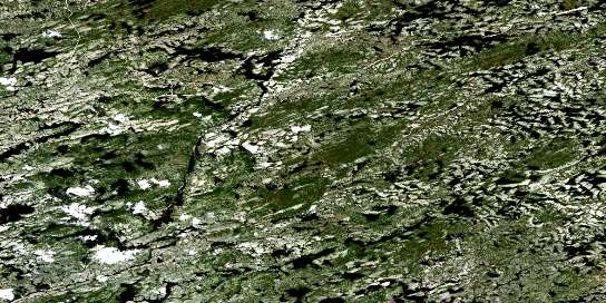 Collines Pontard Satellite Map 033H16 at 1:50,000 scale - National Topographic System of Canada (NTS) - Orthophoto