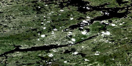 Air photo: Lac Jobert Satellite Image map 033I02 at 1:50,000 Scale
