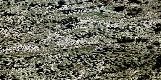 Lac Choret Satellite Map 033I10 at 1:50,000 scale - National Topographic System of Canada (NTS) - Orthophoto